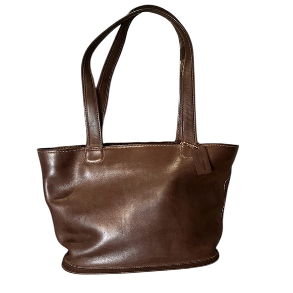 Vintage Coach 9302 Bleecker bucket tote bag in brown leather - Picture 1 of 10